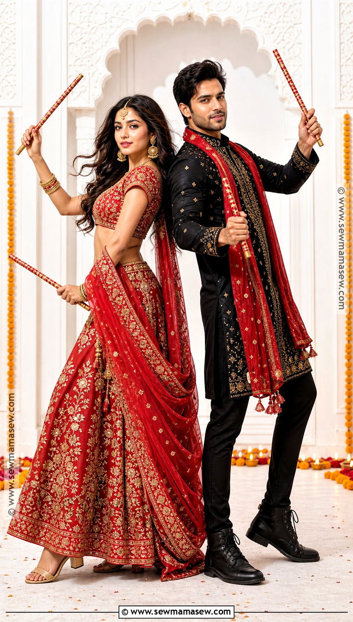 Ram And Leela Costume From Ram Leela - 30 Bollywood Couple Costume Ideas