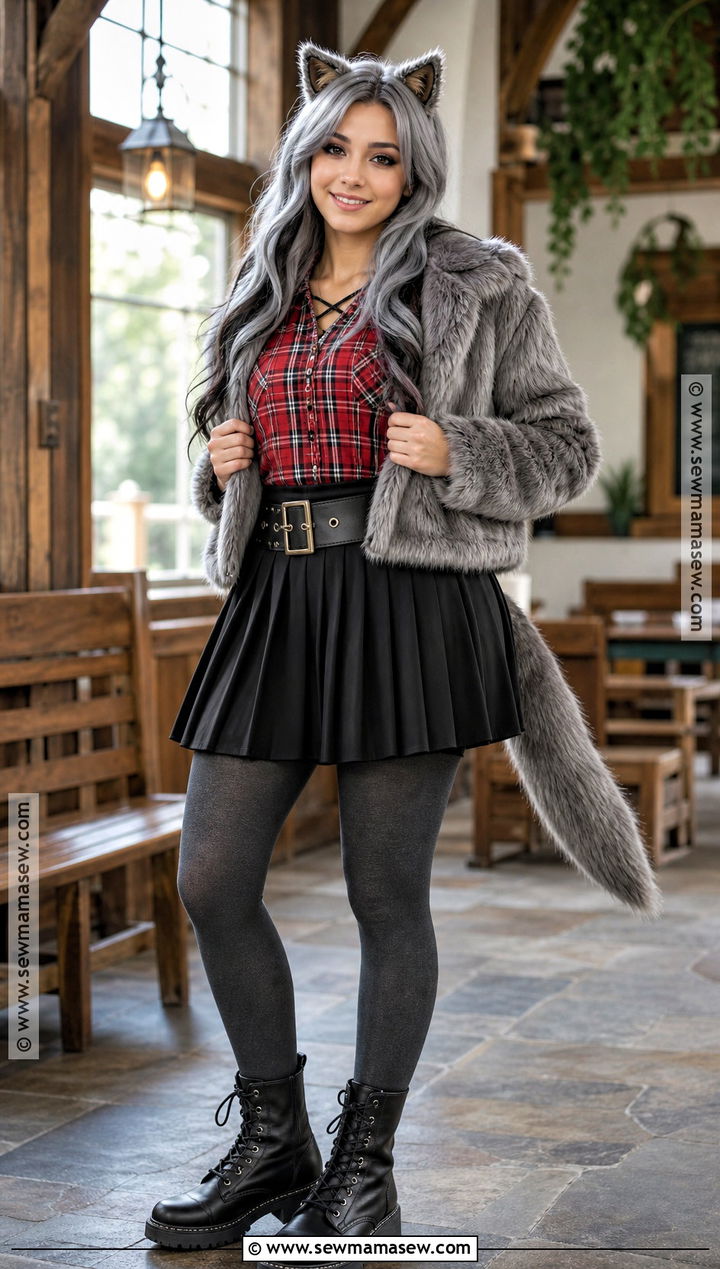 Ramona Badwolf Costume With Faux Fur Jacket - 35 Ever After High Costumes