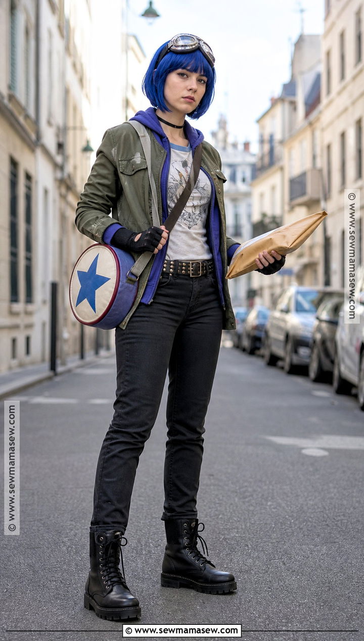 Ramona Flowers Cosplay With Jeans And Graphic Tee - 35 Ramona Flowers Cosplay Ideas