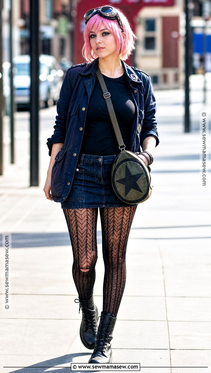 Ramona Flowers Costume With Pink Bob - 35 pink hair halloween costume ideas