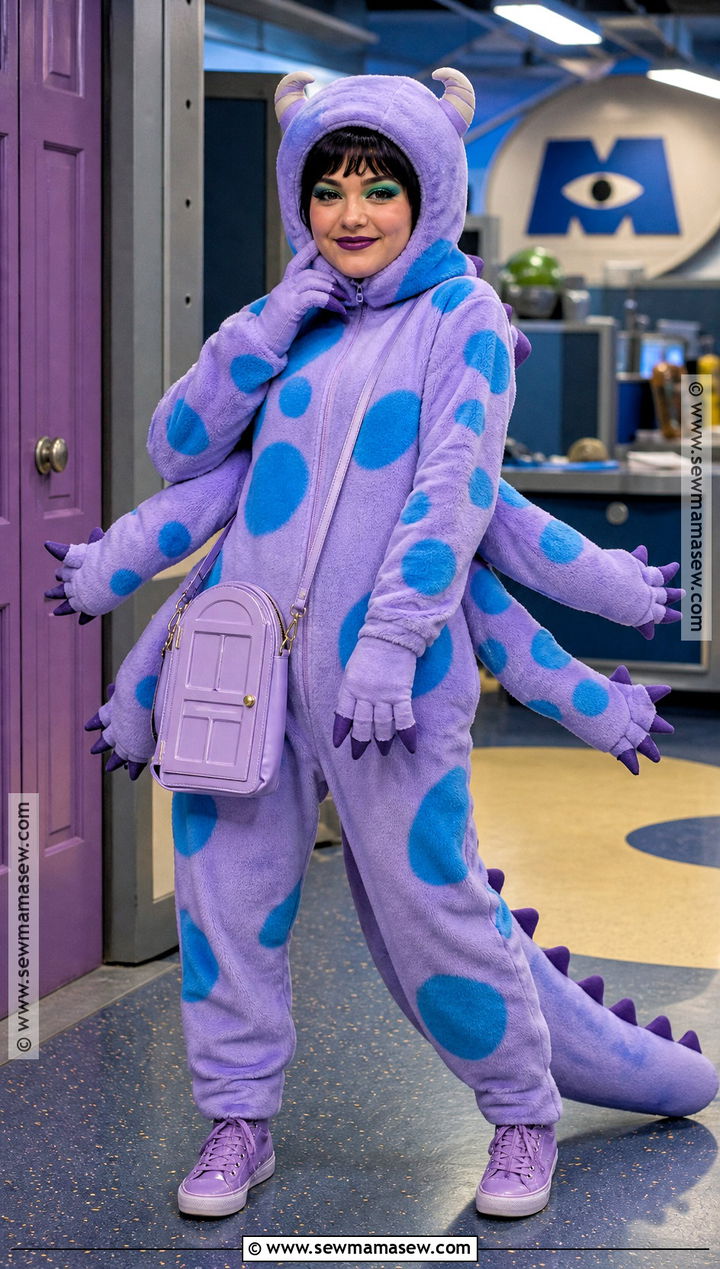 Randall Boggs Costume With Purple Jumpsuit - 40 disney villain costumes