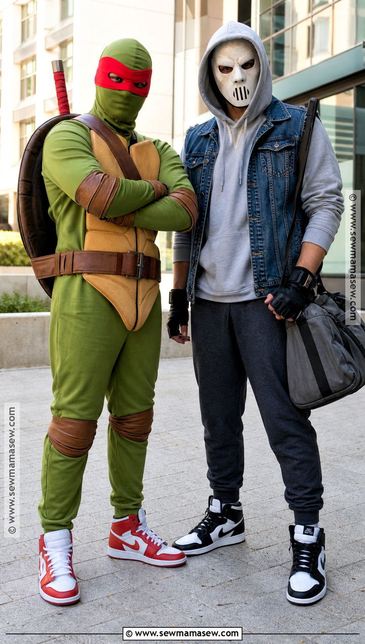 Raphael And Casey Jones Couple Costume - 40 ninja turtles costume ideas
