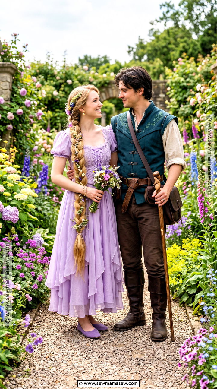 Rapunzel And Flynn Rider Couple Costume - 40 iconic halloween costumes for couples
