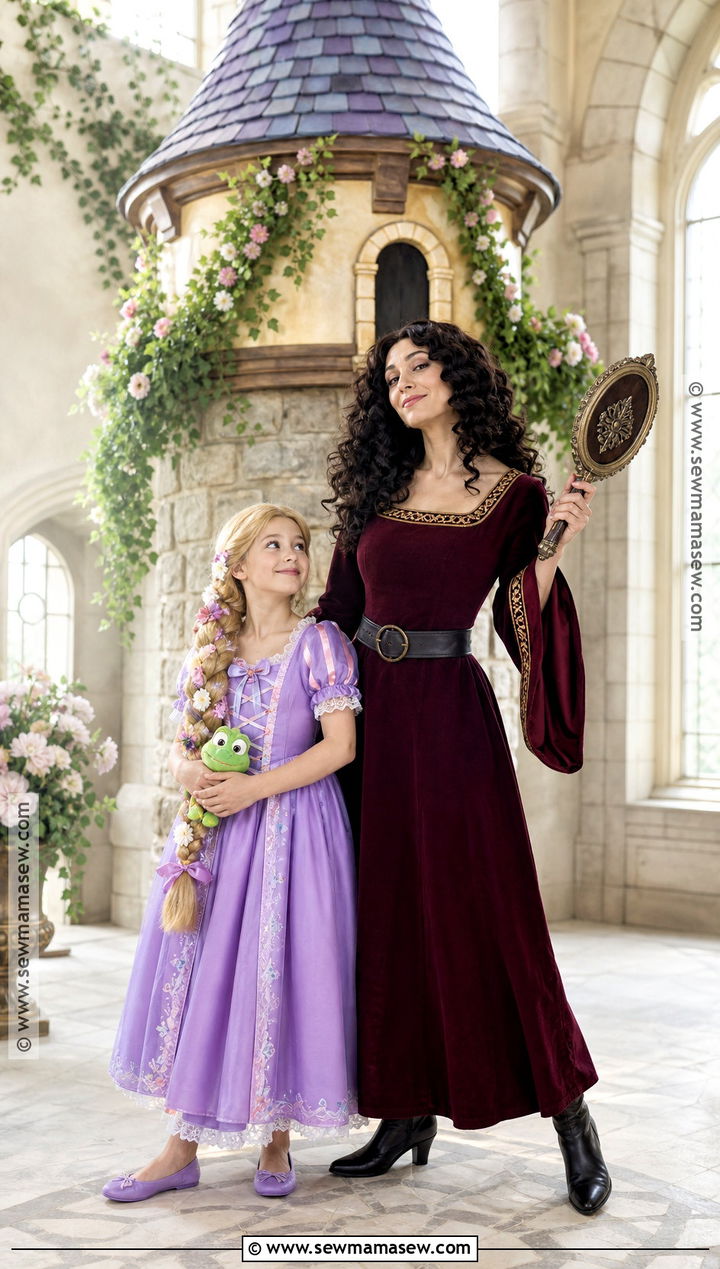 Rapunzel And Mother Gothel Costume - 30 mom daughter halloween costumes
