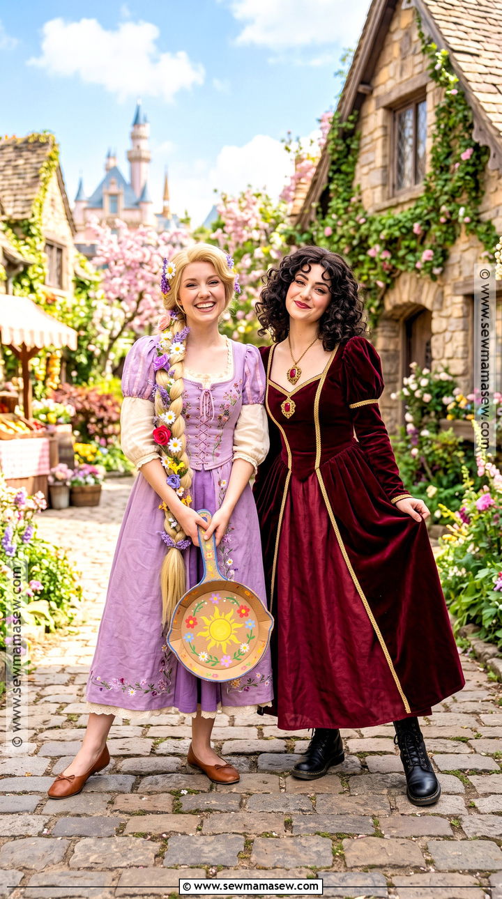 Rapunzel And Mother Gothel Costume - 35 blonde brunette halloween costumes
