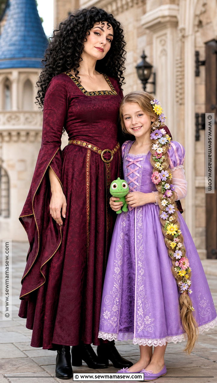 Rapunzel And Mother Gothel Costumes - 30 mom and daughter costumes