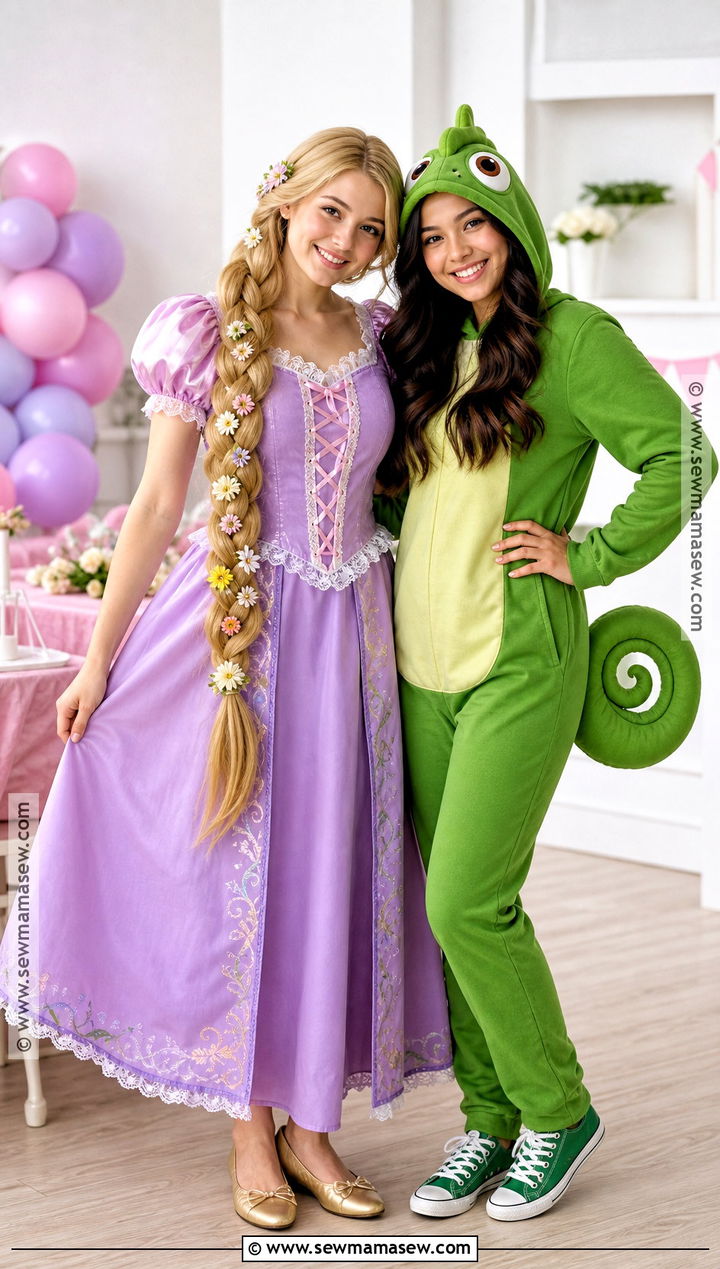 Rapunzel And Pascal Duo Costume - 35 rapunzel costume ideas