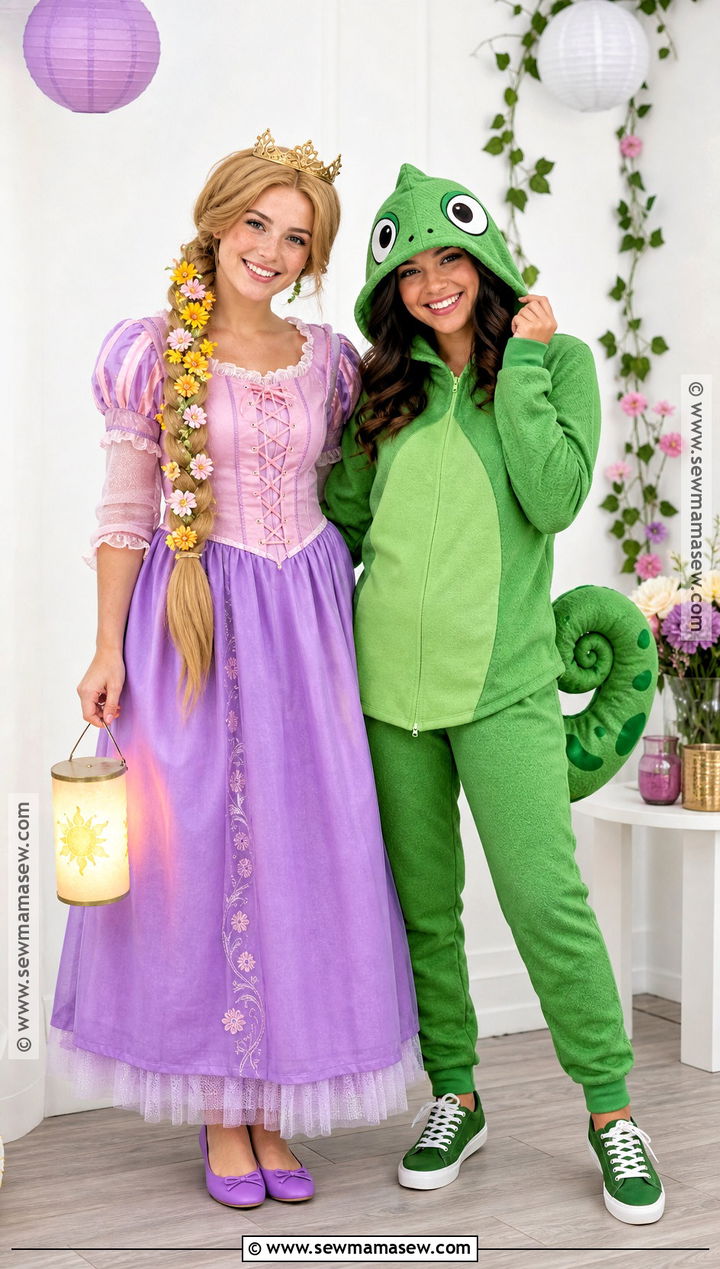 Rapunzel And Pascal Duo Costume - 40 repunzle costume idea