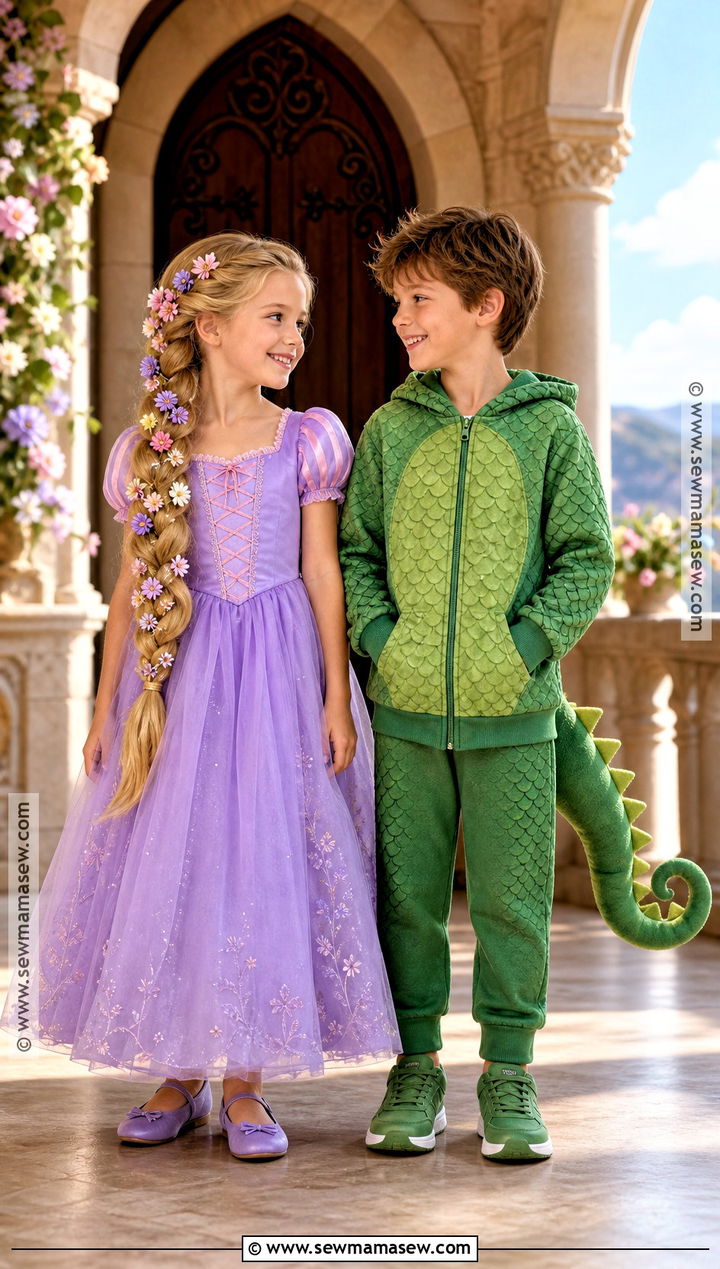 Rapunzel And Pascal Sibling Costume - 35 brother and sister halloween costumes
