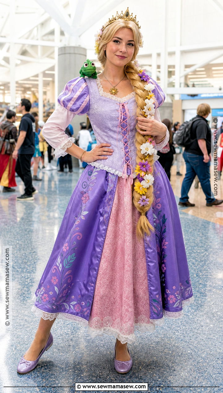 Rapunzel Cosplay Costume With Detailed Bodice - 40 repunzle costume idea