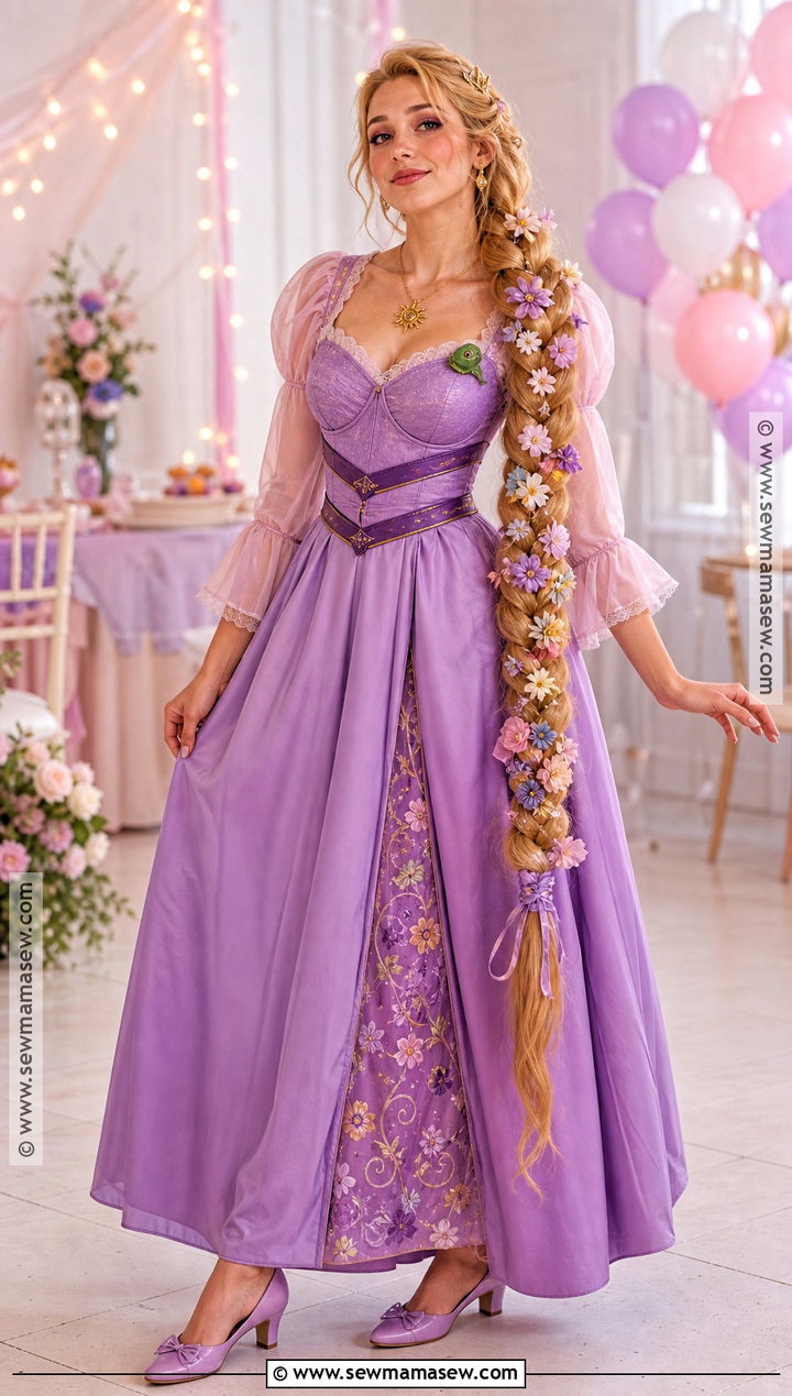 Rapunzel Costume With Braided Ponytail Extension - 30 Rapunzel Costume Ideas for Women