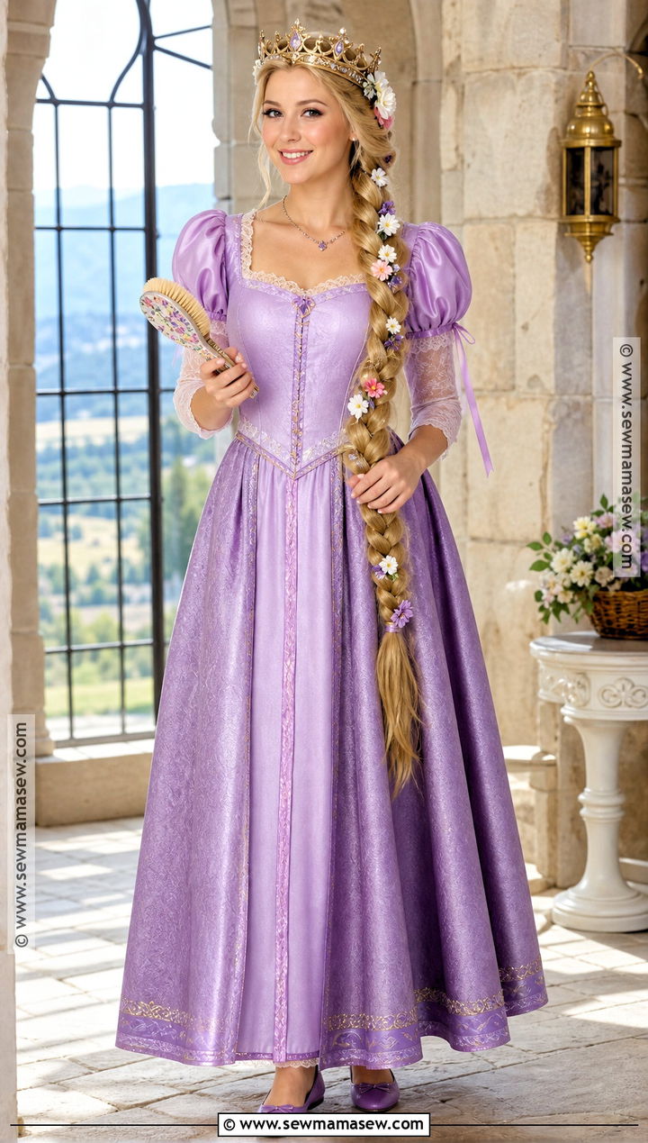 Rapunzel Costume With Extra Long Braid - 30 shrek characters costumes