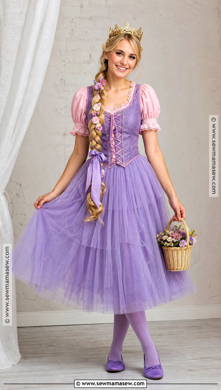 Rapunzel Costume With Purple Tulle Skirt - 30 Rapunzel Costume Ideas for Women