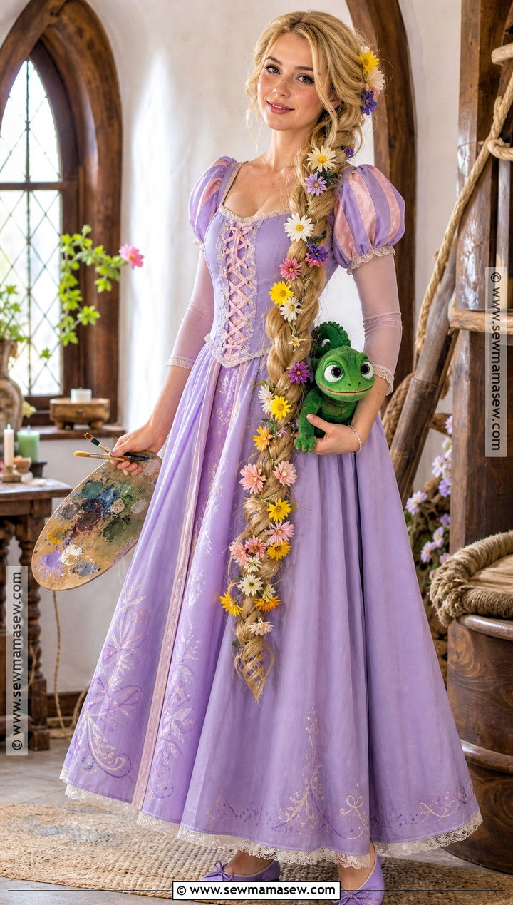 Rapunzel Purple Cosplay Dress - 30 cosplay dress ideas