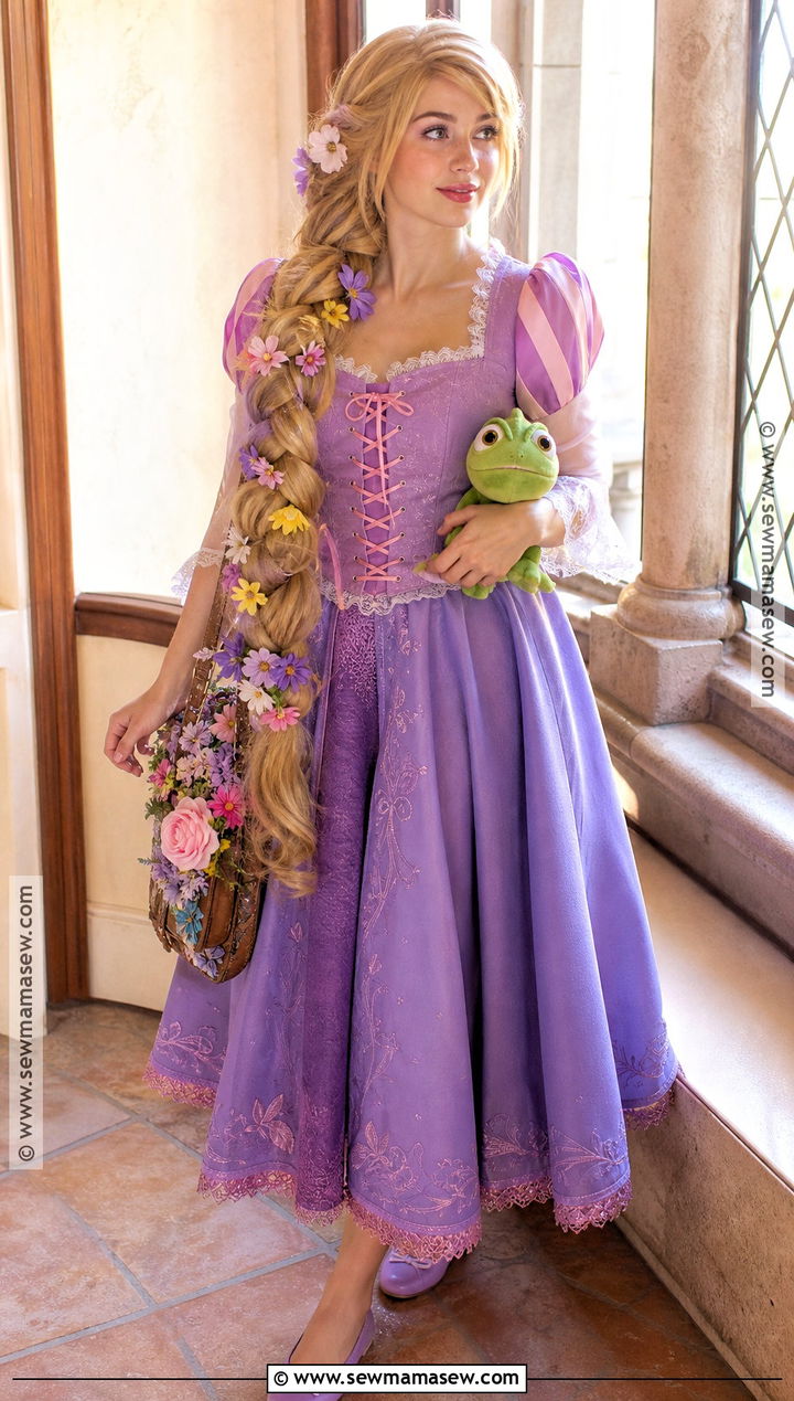 Rapunzel Purple Dress Cosplay - 30 disney princess cosplay ideas