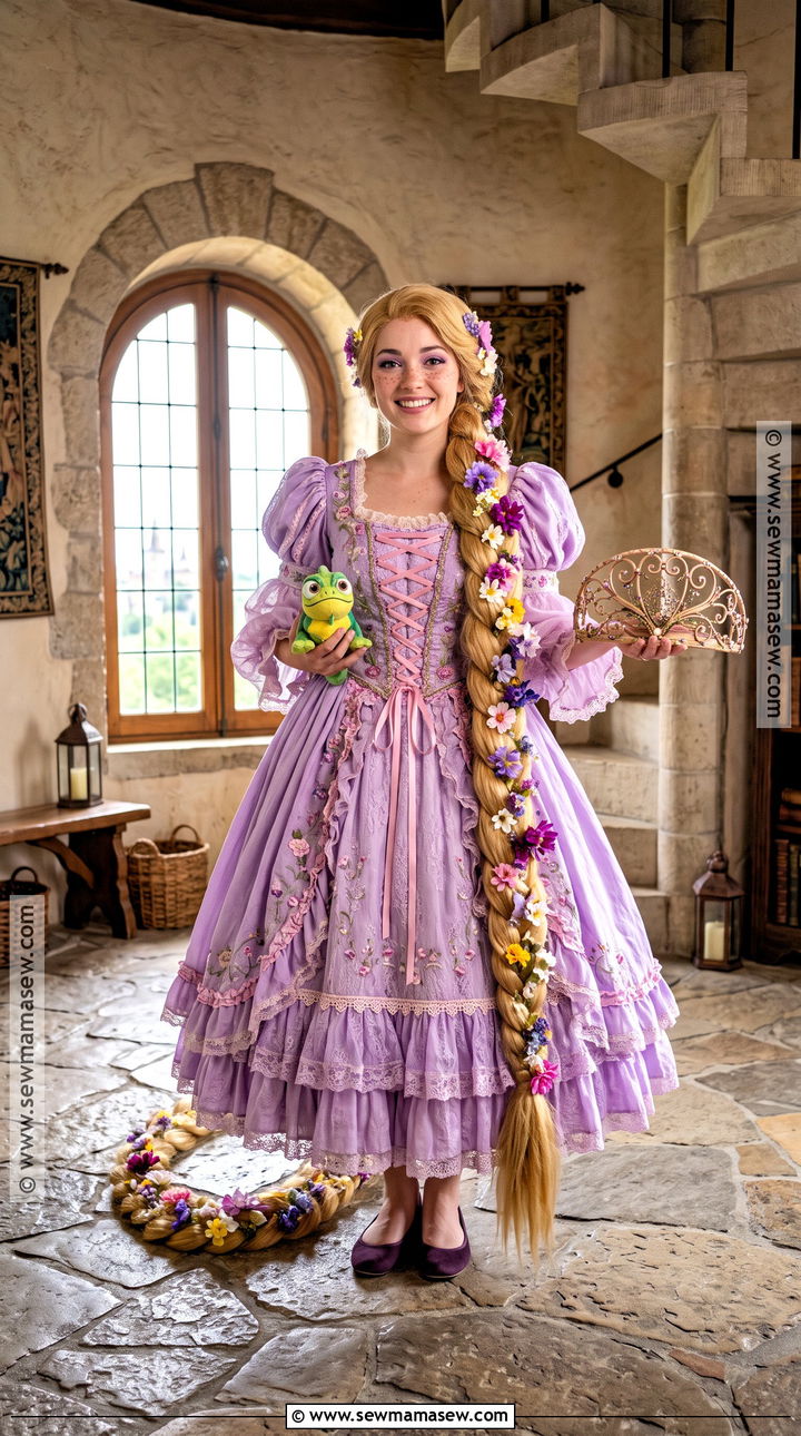 Rapunzel Purple Dress Costume - 30 Disney Princess Costume Ideas