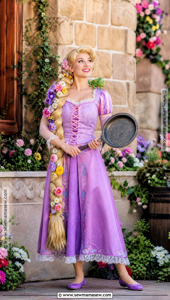 Rapunzel Purple Dress Costume - 45 princess halloween costume ideas
