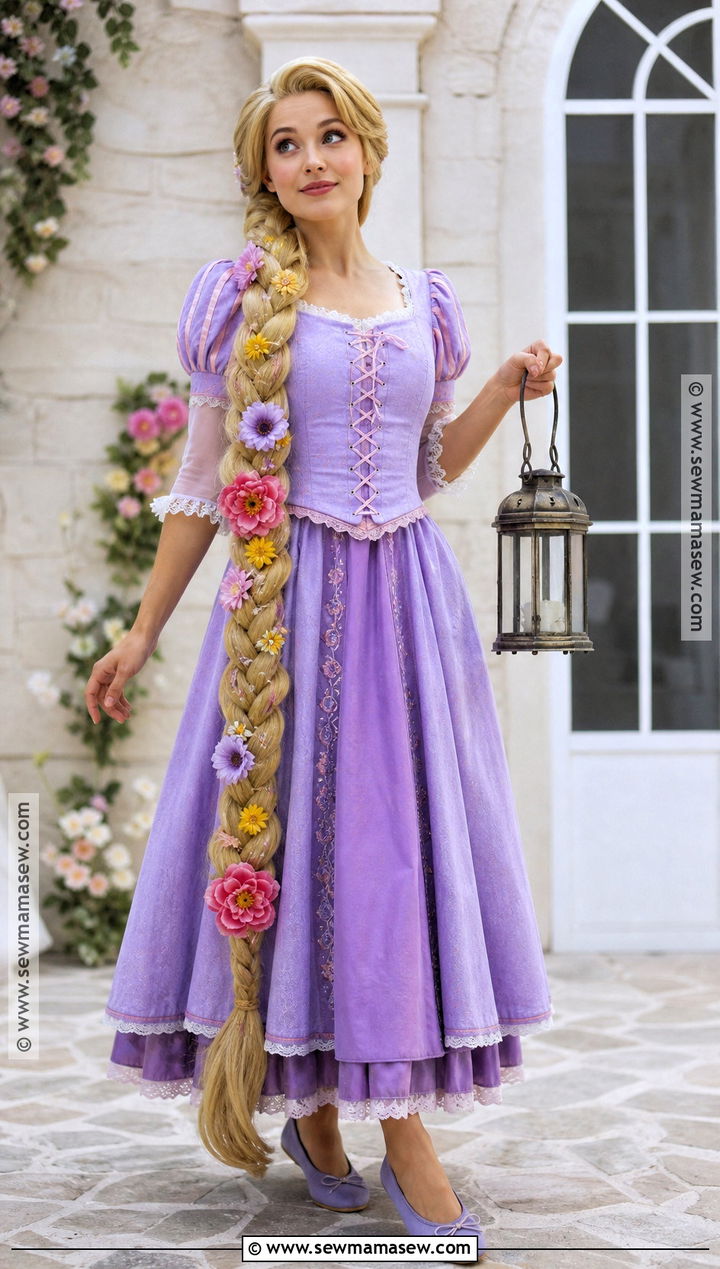 Rapunzel Purple Dress Costume - 50 blonde halloween costumes
