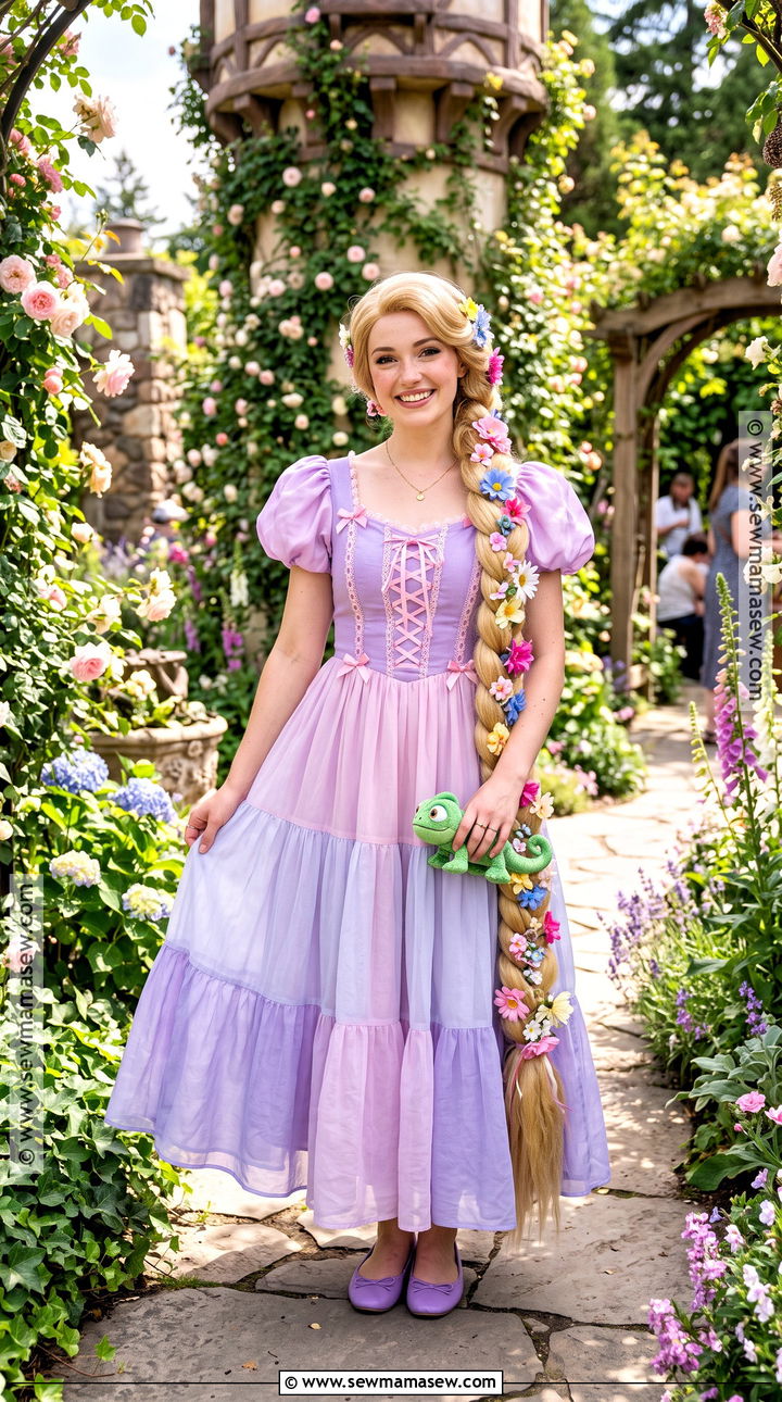 Rapunzel Purple Dress Costume - 30 movie character costumes for females