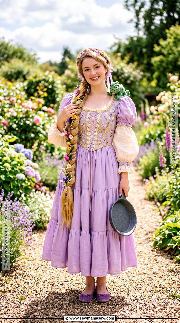 Rapunzel Purple Dress Costume - 35 blonde halloween costume ideas