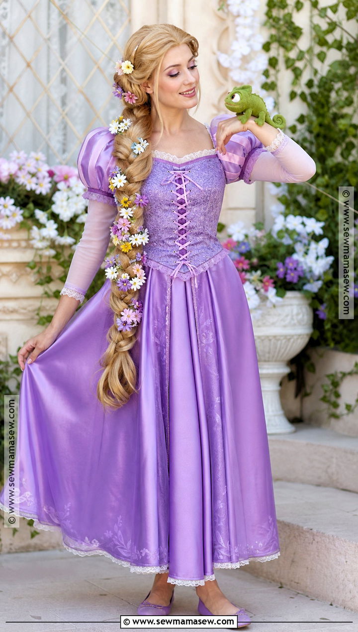 Rapunzel Purple Dress Costume - 35 halloween costumes women blonde