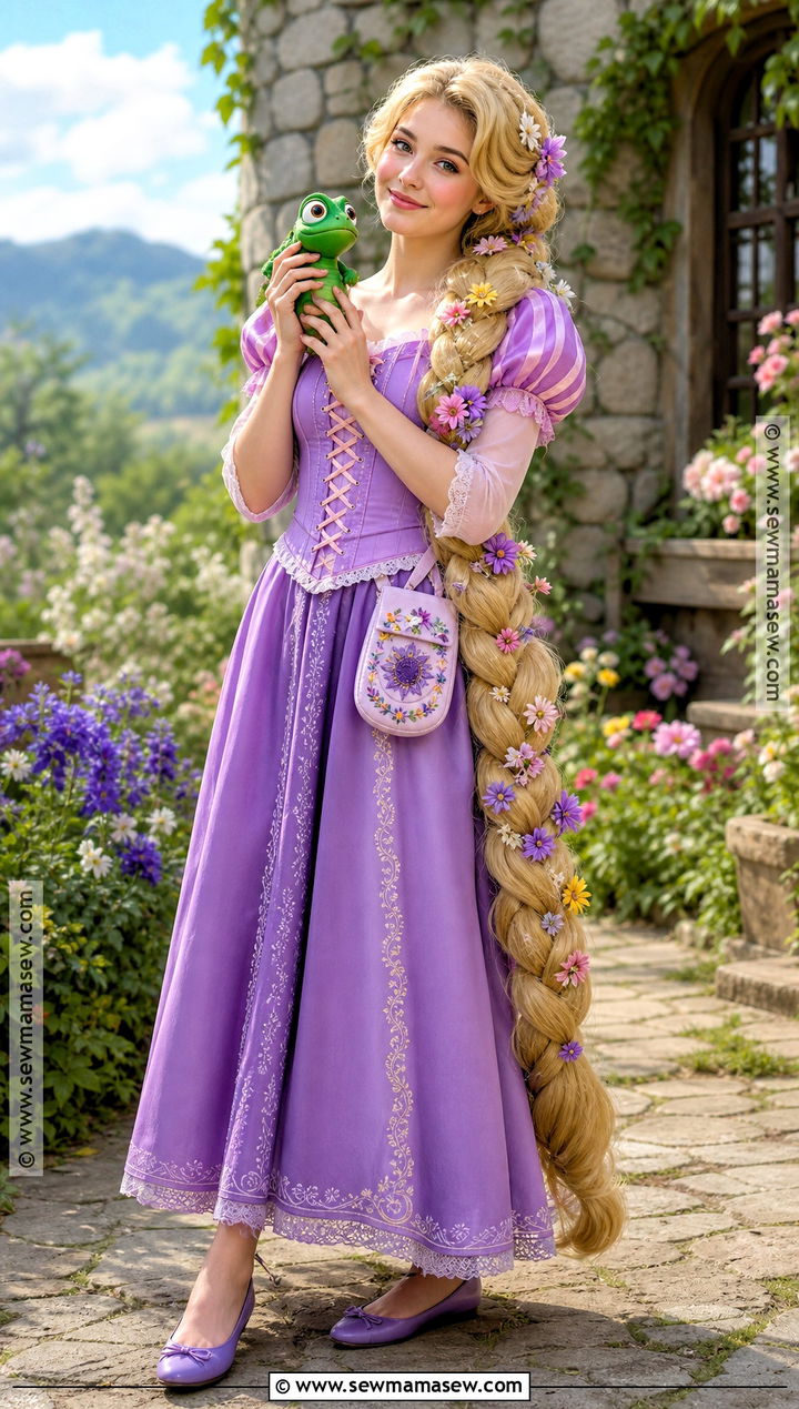Rapunzel Purple Dress Costume - 40 blonde costume ideas