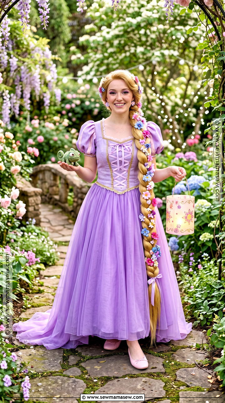 Rapunzel Purple Dress Costume - 40 disney princess halloween costumes