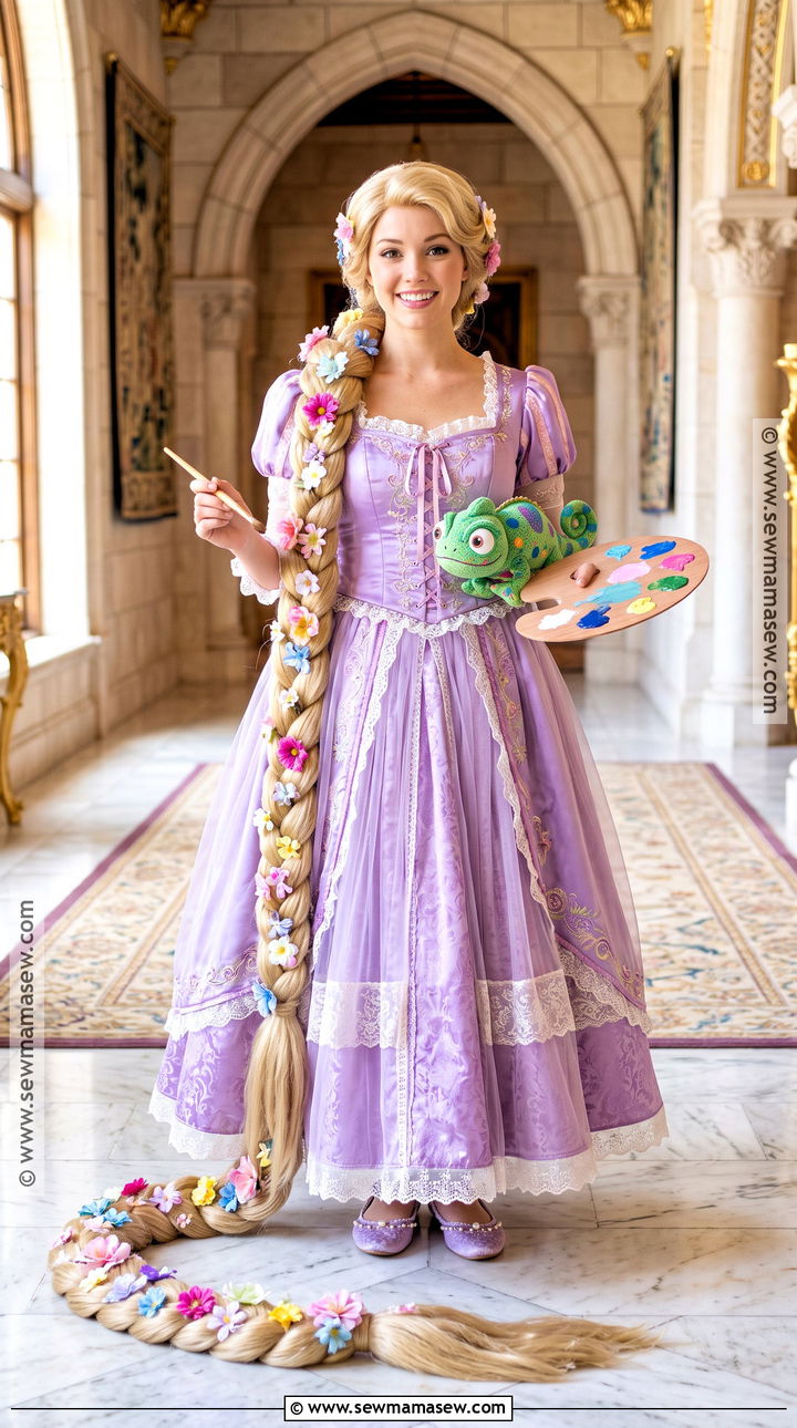 Rapunzel Purple Princess Costume - 35 costumes for blondes