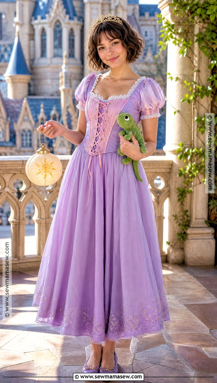 Rapunzel Short Brown Hair Cosplay - 30 disney princess cosplay ideas