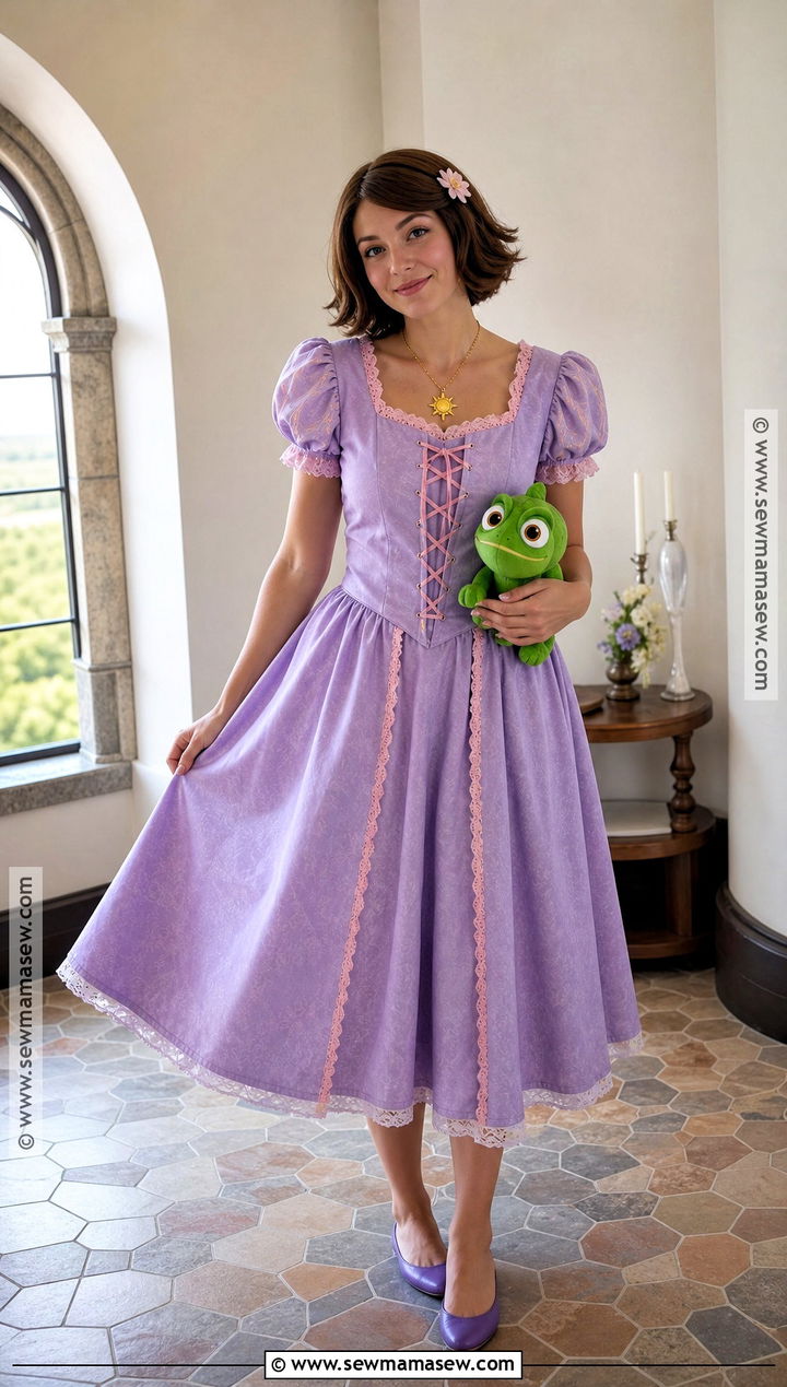 Rapunzel Short Brown Hair Costume - 45 disney princess costumes