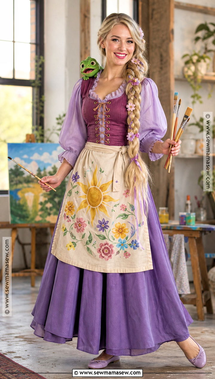 Rapunzel Tower Painter Costume - 35 tangled costume ideas