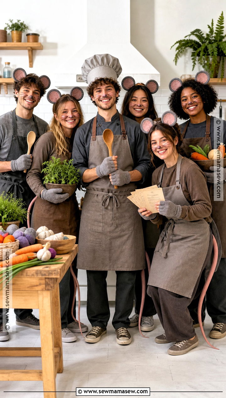 Rat Colony Kitchen Group Ratatouille Costume - 50 ratatouille costume ideas