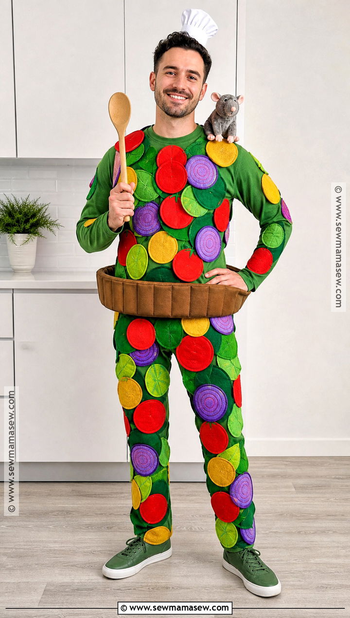 Ratatouille Vegetable Dish Costume - 30 Chef And Ratatouille Costume Ideas