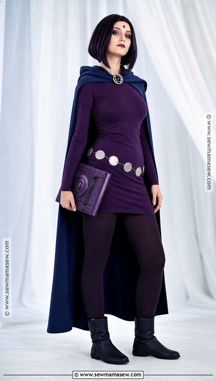 Raven Cosplay With Purple Mystic Makeup - 30 maquillaje cosplay ideas