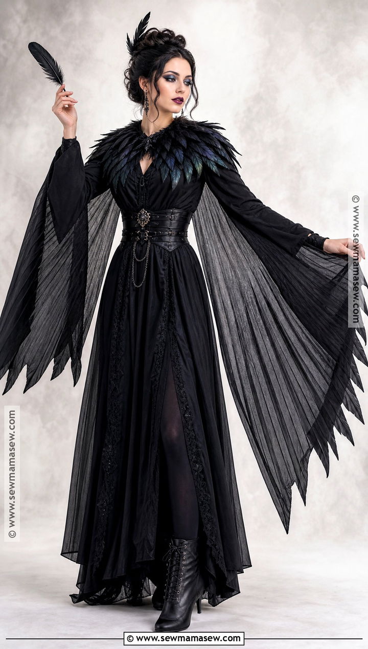Raven Costume With Black Dress - 30 costumes with black dress