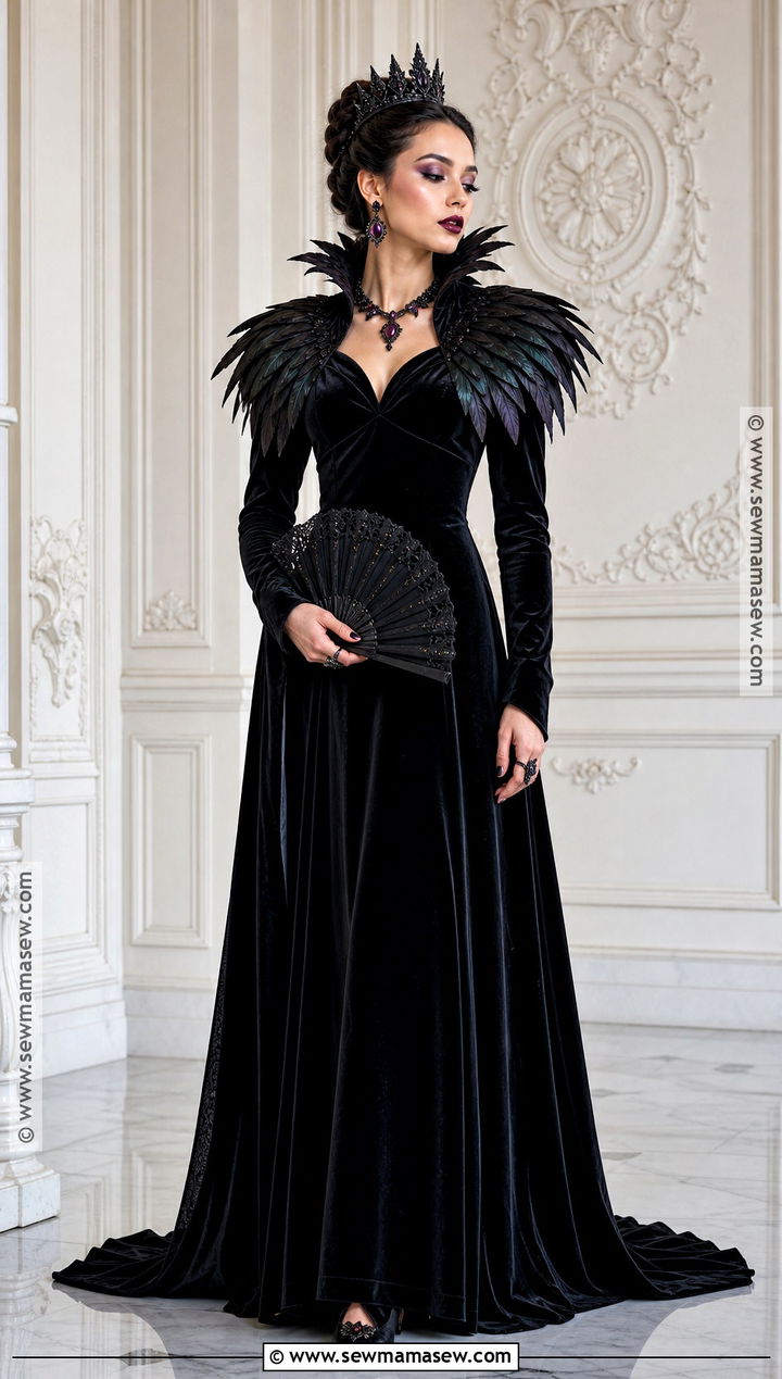 Raven Queen Costume With Feather Collar - 30 Unique Costume Ideas for Women