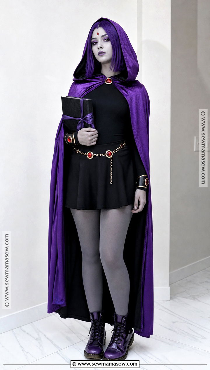 Raven Top And Mini Skirt Outfit - 30 Raven Teen Titans Go Outfit Halloween Ideas