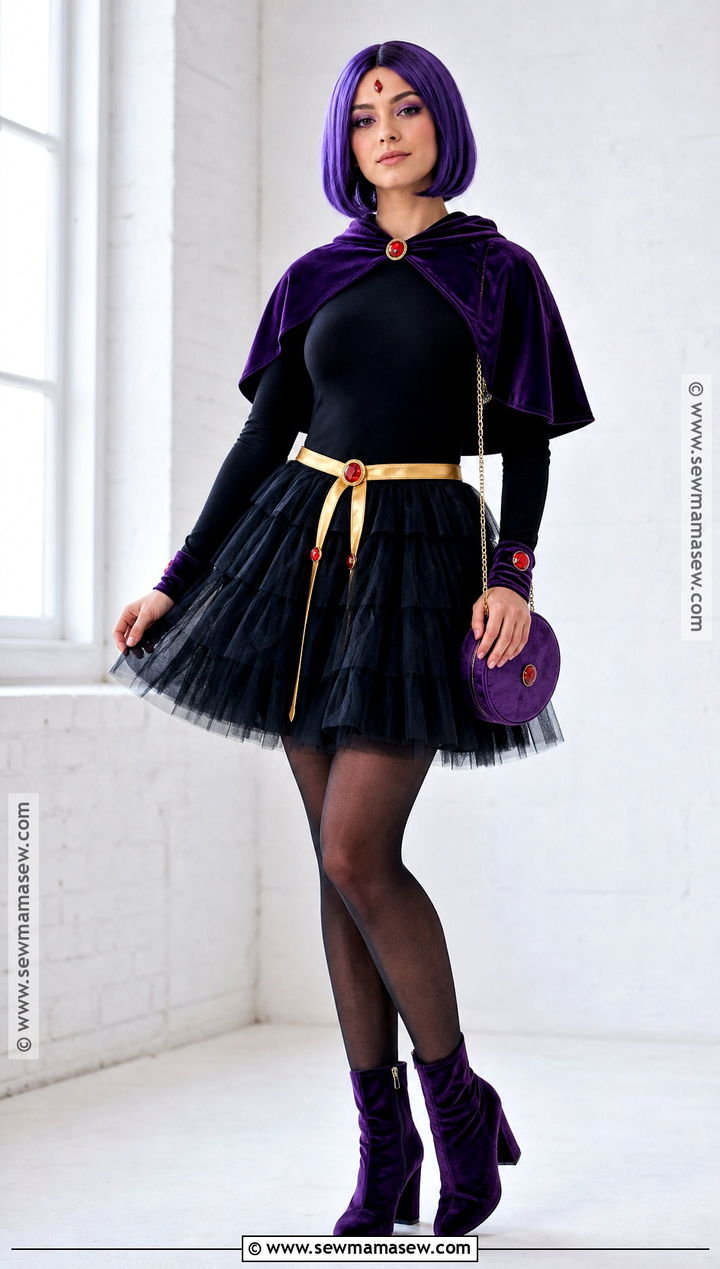 Raven Tulle Skirt Outfit - 30 Raven Teen Titans Go Outfit Halloween Ideas