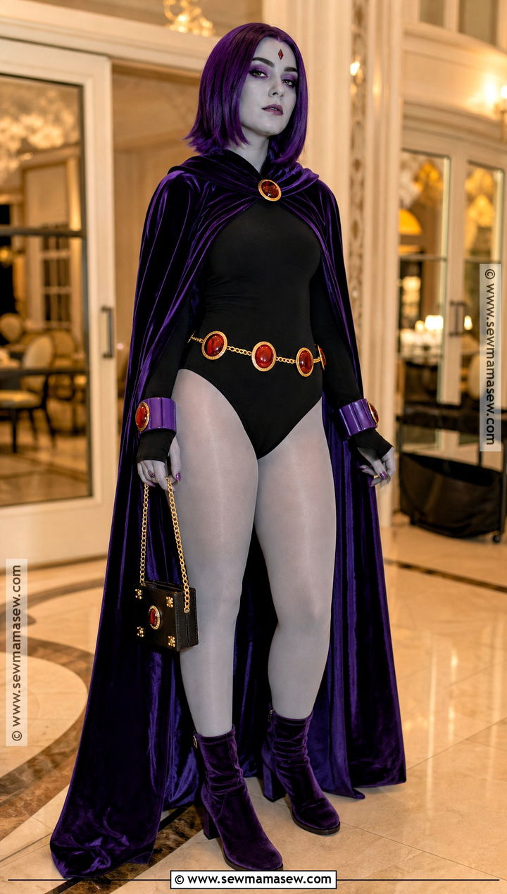 Raven Velvet Cape Outfit - 30 Raven Teen Titans Go Outfit Halloween Ideas