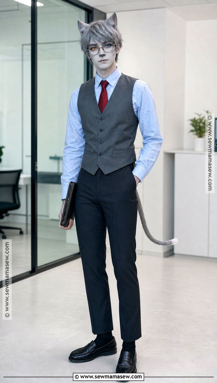 Raymond Cosplay With Office Vest - 30 animal crossing cosplay ideas