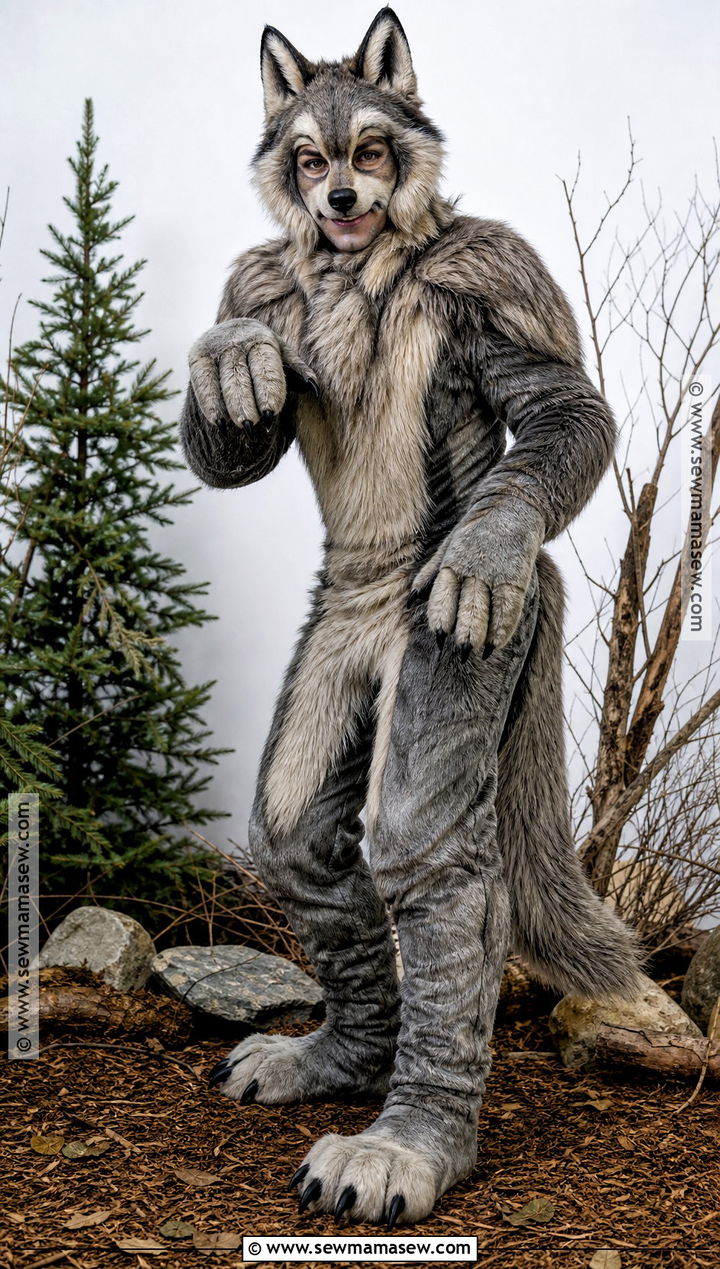 Realistic Full Body Wolf Costume - 40 wolf costume ideas
