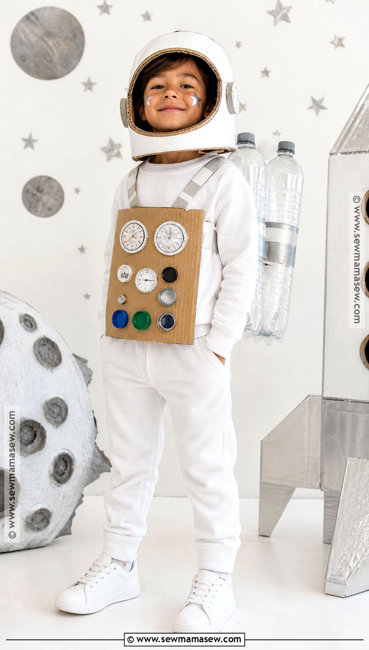 Recycled Astronaut Costume - 35 recycled costumes for kids