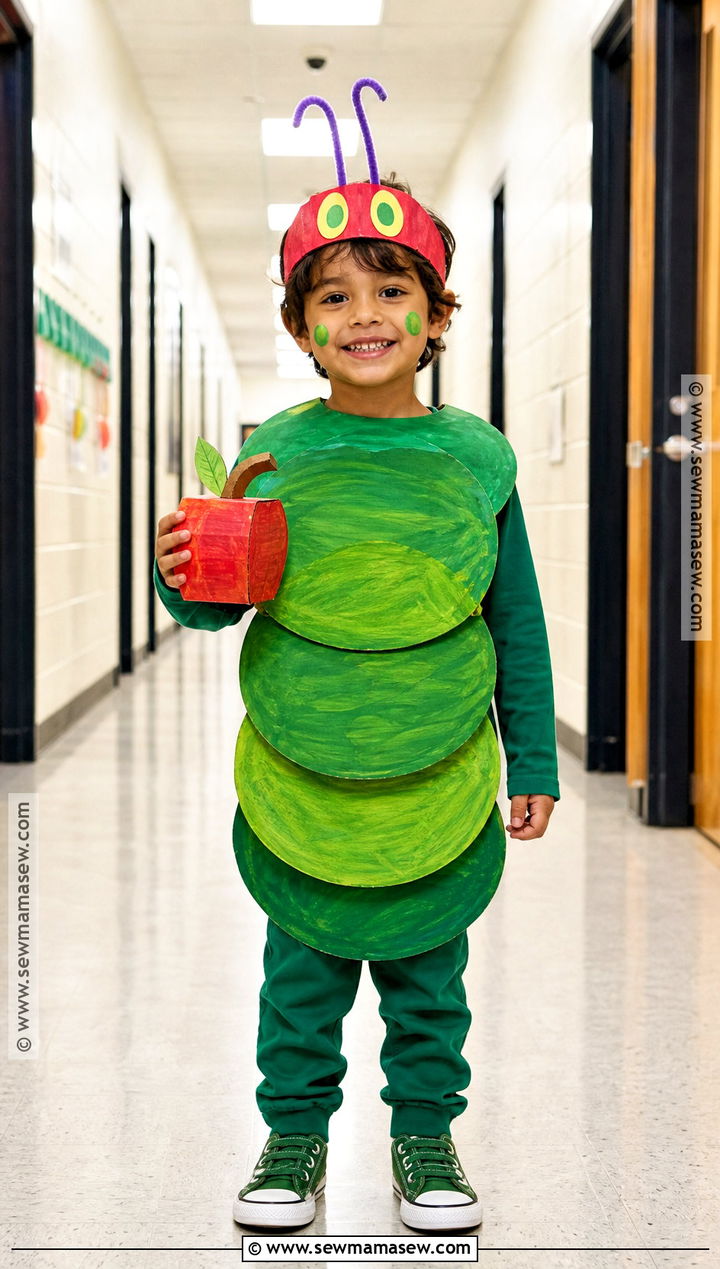 Recycled Cardboard Hungry Caterpillar Costume - 40 hungry caterpillar costume ideas