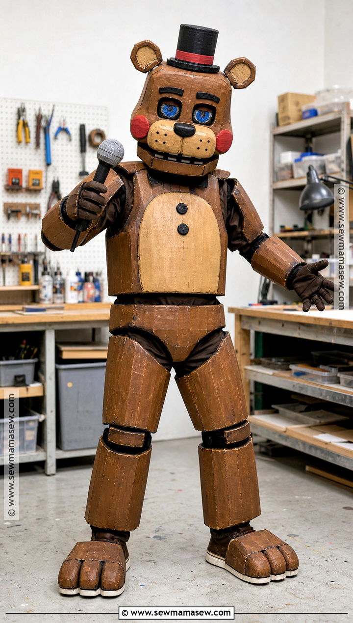 Recycled Cardboard Toy Freddy Costume - 30 toy freddy costume ideas