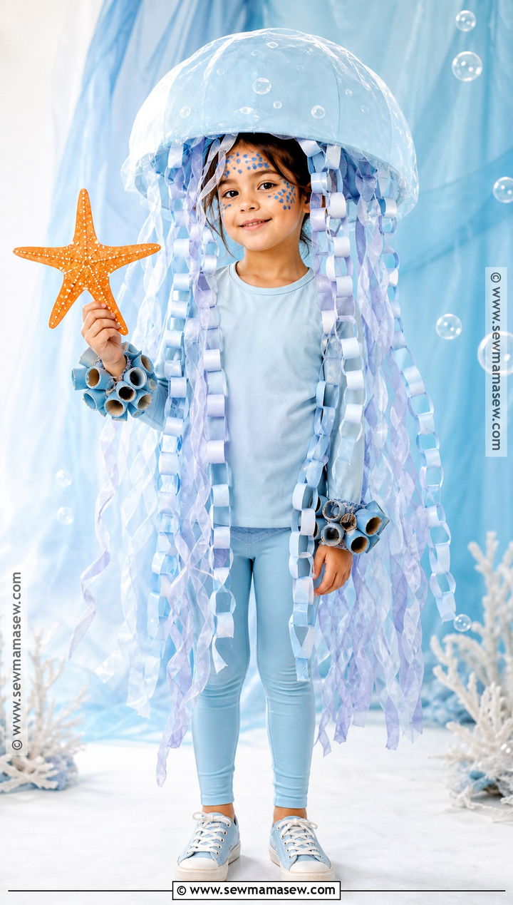 Recycled Jellyfish Costume - 35 recycled costumes for kids