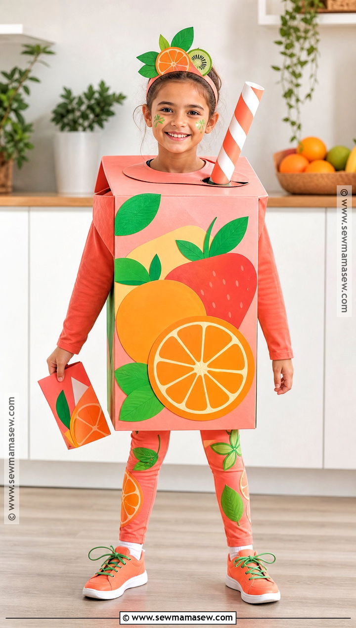 Recycled Juice Box Costume - 35 recycled costumes for kids