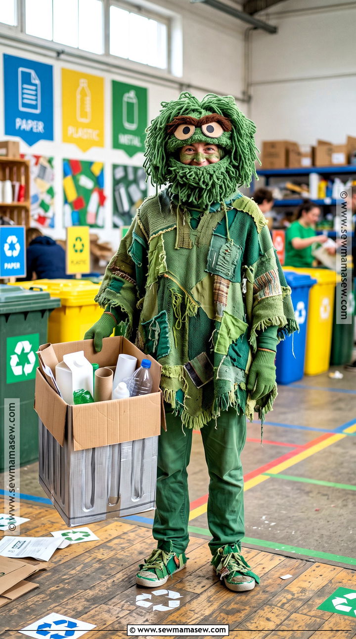 Recycled Oscar The Grouch Costume - 30 Oscar The Grouch Costume Ideas