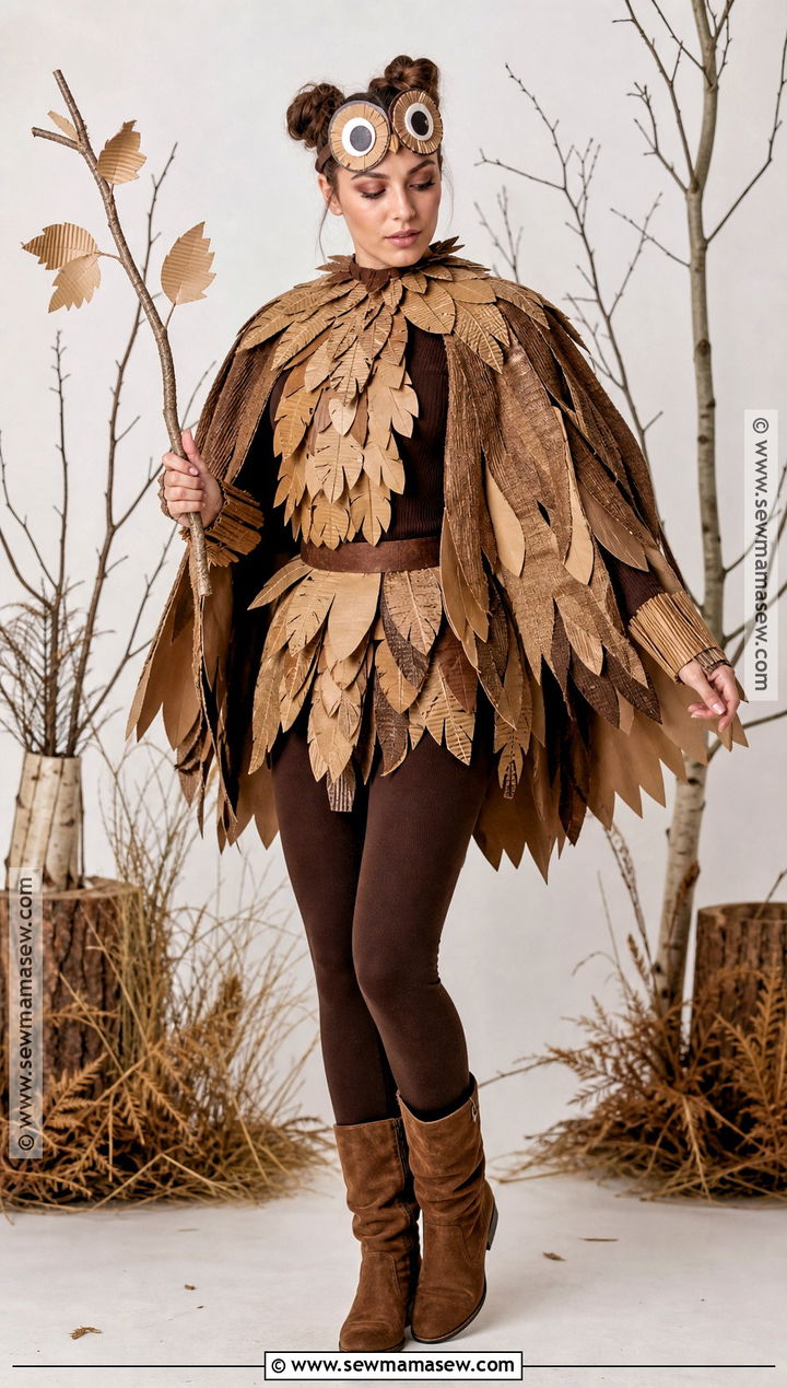 Recycled Owl Costume - 30 Recycled Costume Ideas
