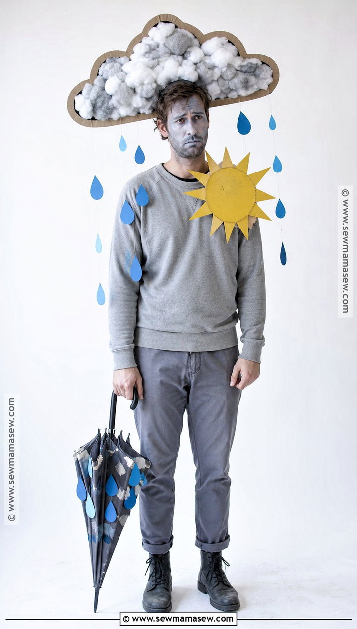 Recycled Rain Cloud Costume - 30 recycled costume ideas for men