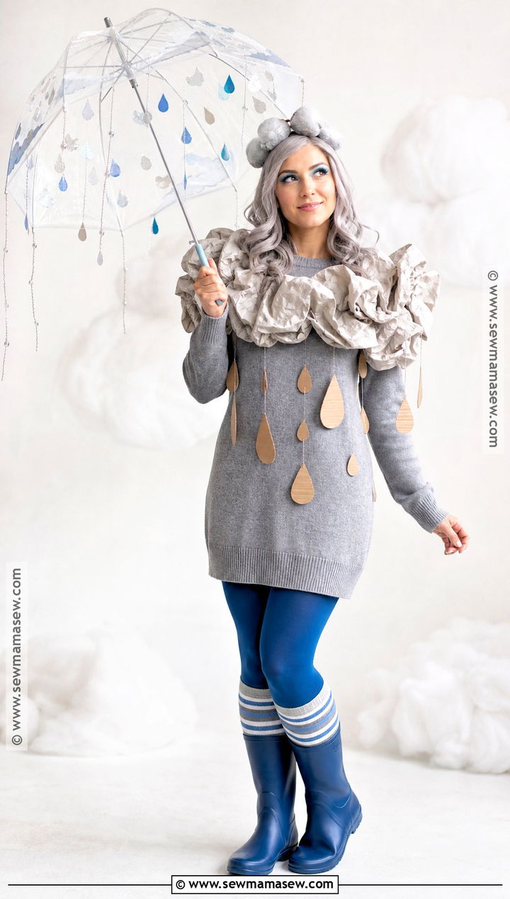 Recycled Rain Cloud Costume - 30 Recycled Costume Ideas